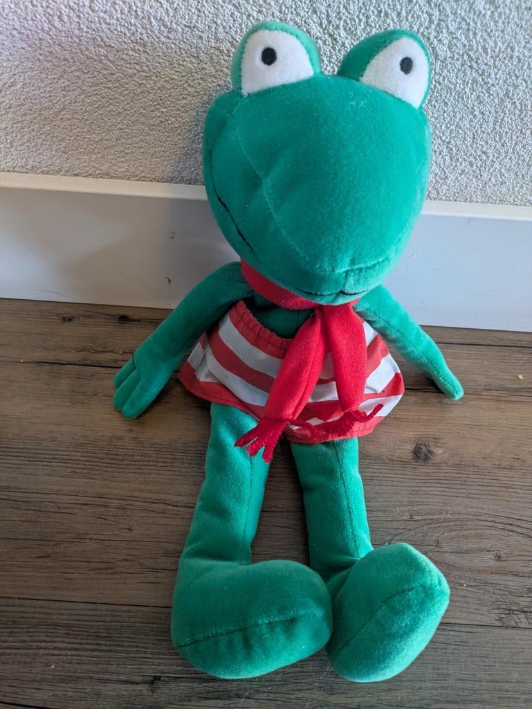 Pluche Kikker Max Velthuijs Knuffel - Zo goed als nieuw, Ophalen