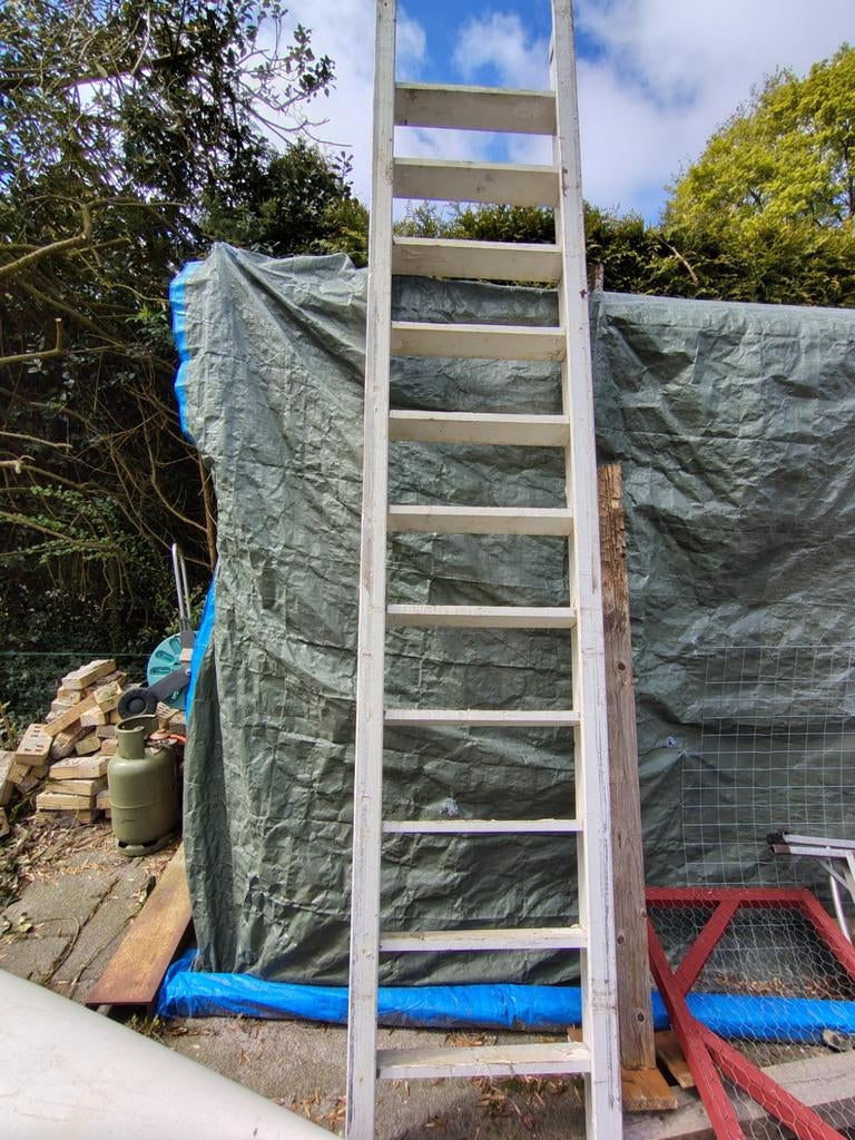 Houten ladder, Ophalen, 2 tot 4 meter