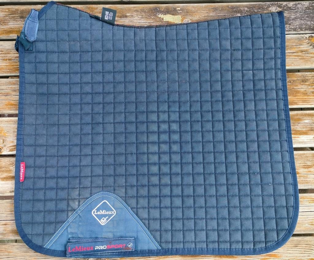 Lemieux Pro Sport dekje full dressuur navy - gewassen, Ophalen of Verzenden, Gebruikt