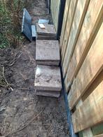Betonnen tegels en betonnenlatei gratis af te halen, Ophalen, Gebruikt, Beton, Terrastegels