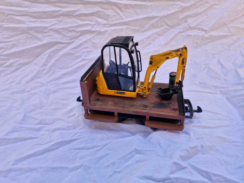 Dit is een LGB 3041 panoramarijtuig met hijskraán verouderd, Overige merken, Gebruikt, Gelijkstroom, Overige typen