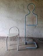 vintage stoel kruk  70's design, Huis en Inrichting, Stoelen, Ophalen, Wit, Zo goed als nieuw, Eén