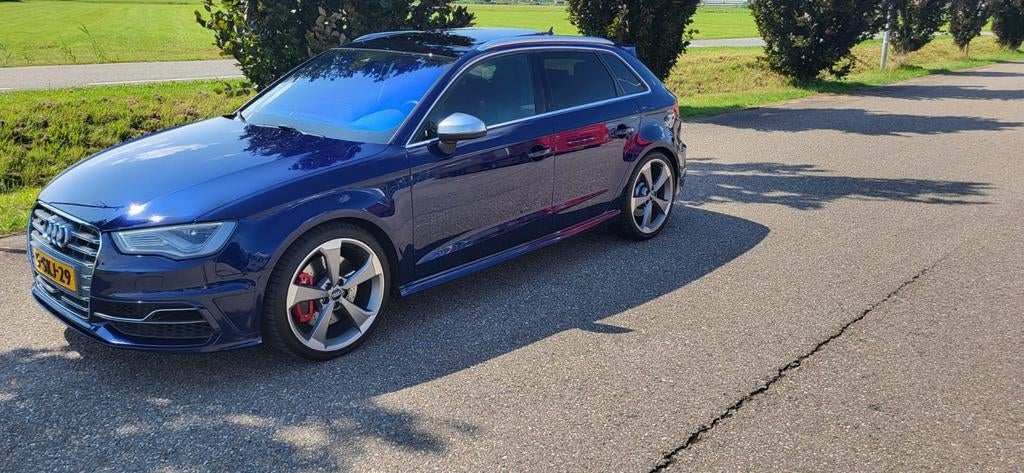 Audi S3 2.0 Tfsi 221KW Sportback Quattro 2013 Blauw, Automaat, S3, Zwart, 4 cilinders