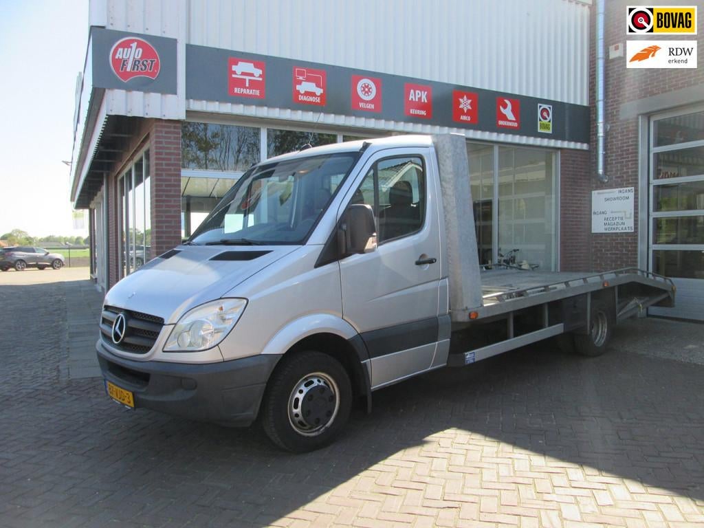 Mercedes-Benz Sprinter 515 2.2 CDI 432 DC / oprijwagen / luc, Auto's, 2430 kg, Gebruikt, Zwart, 4 cilinders