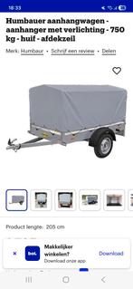 Huif voor aanhangwagen alleen de huif, Ophalen of Verzenden