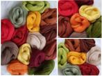 Assortipakket merino lontwol HERFST vanaf ½ meter per kleur, Nieuw, Ophalen of Verzenden, Los Vilt, Linschoten