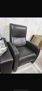 Lederen Relaxstoel, Huis en Inrichting, Fauteuils, Ophalen, Gebruikt, 50 tot 75 cm, Leer