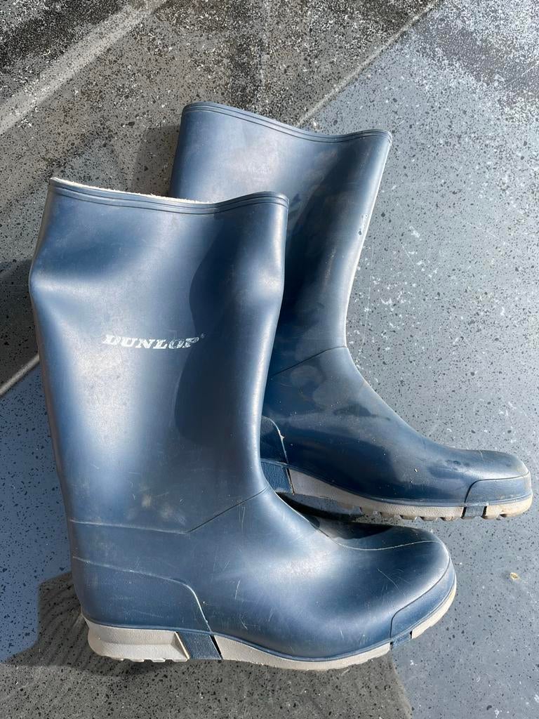 Dunlop kaplaarzen maat 36, gebruikt, Ophalen of Verzenden, Gedragen, Blauw, Regenlaarzen