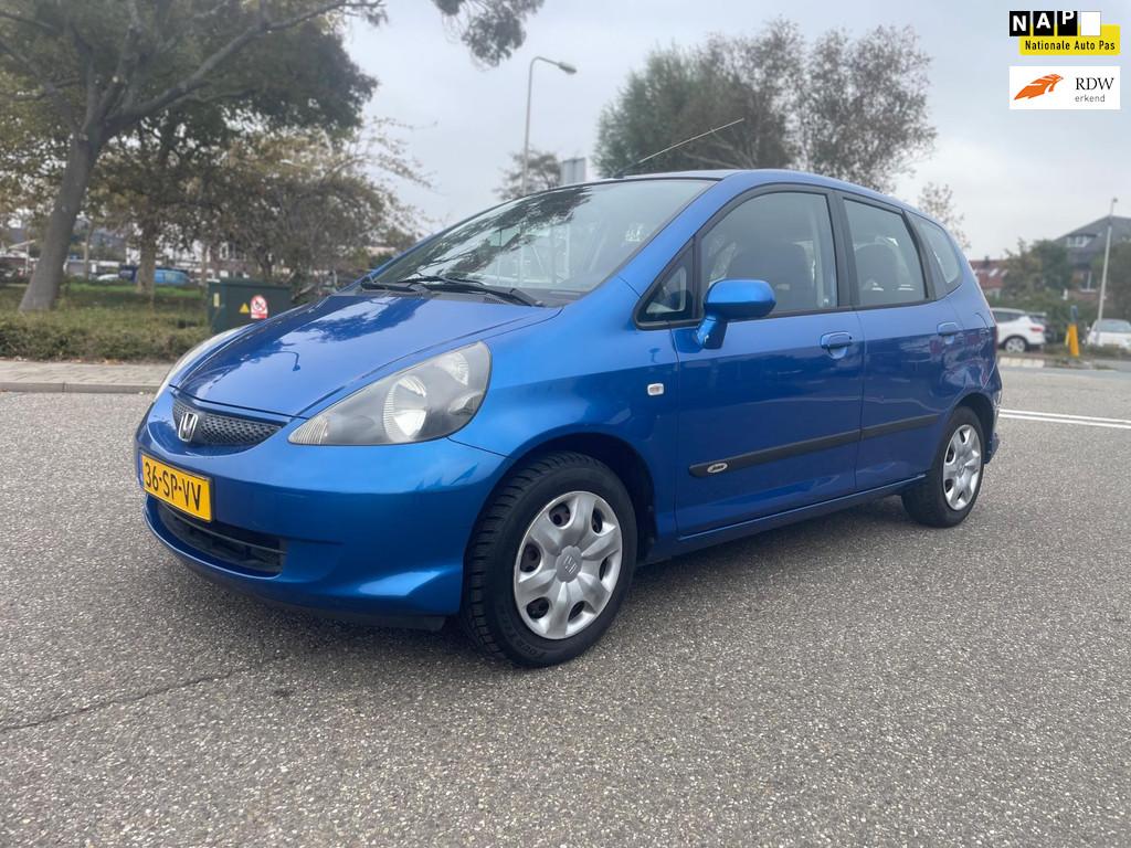 Honda Jazz 1.2 Cool / airco / elek.reman / deurvergrendeling, Auto's, Honda, Voorwielaandrijving, 450 kg, 4 cilinders, Blauw