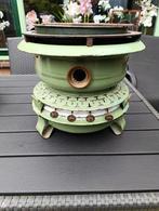Zeldzame Antiek groen petroleumstel -4 pits!, Ophalen