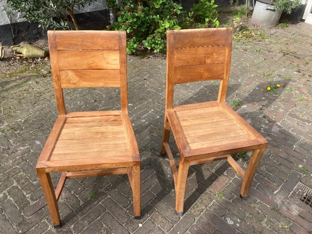 keukenstoel, Ophalen, Bruin, Zo goed als nieuw, Hout, recht