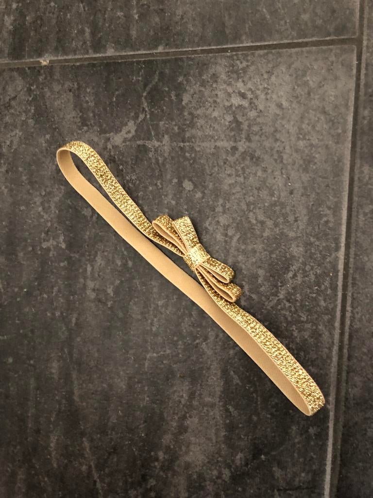 Gouden haarband met strikje nieuw, Ophalen of Verzenden, Nieuw