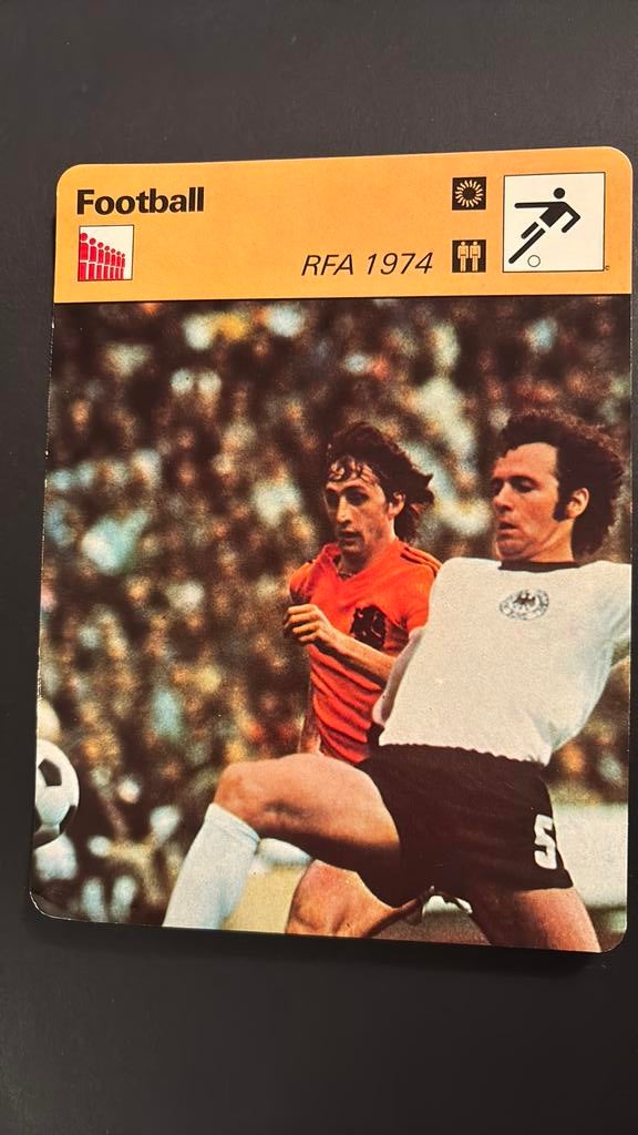JOHAN CRUYFF/CRUIJFF met Beckenbauer zie tekst, Verzamelen, Sportartikelen en Voetbal, Ophalen of Verzenden, Zo goed als nieuw