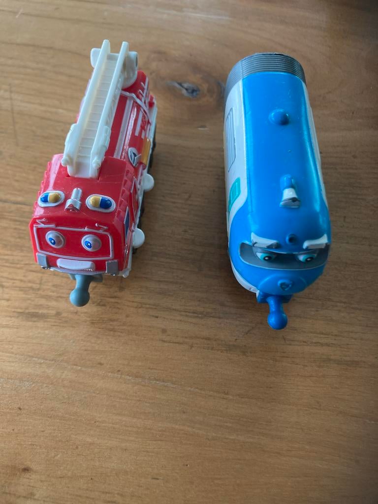 Chuggington Trein en Brandweerwagen Speelgoed, Ophalen of Verzenden, Gebruikt, Jongen of Meisje