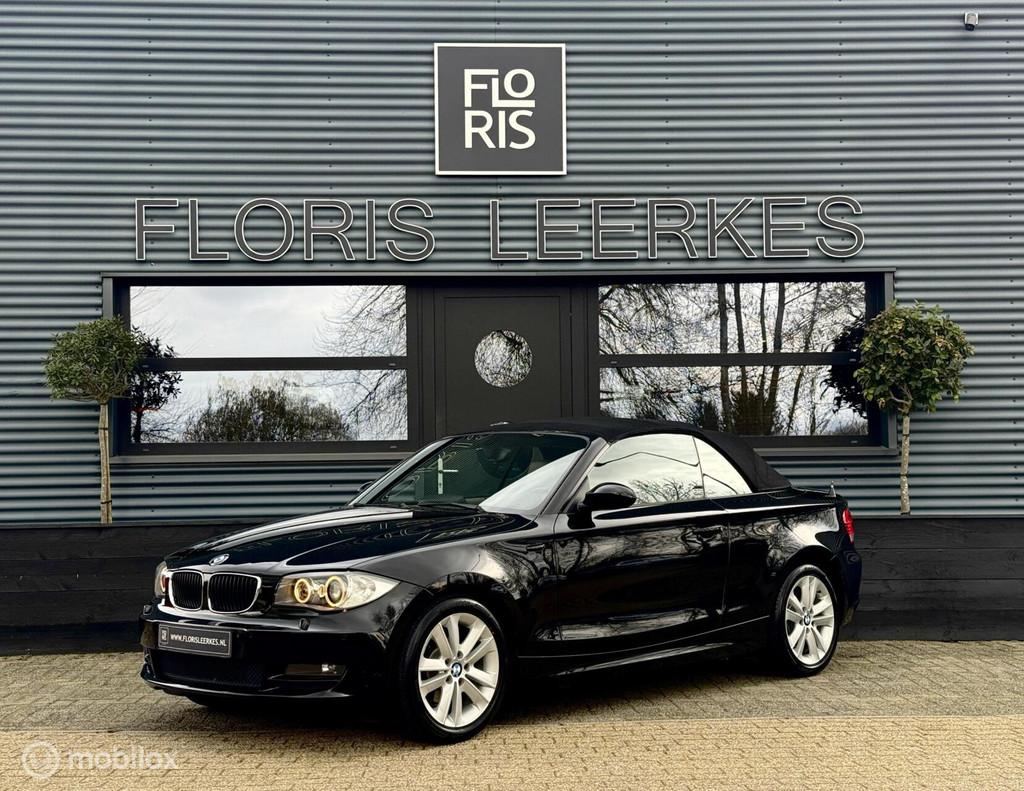 BMW 1-serie Cabrio 118i | Beige Leer | Xenon | Navi |, Auto's, 1-Serie, Cabriolet, 4 stoelen, Zwart