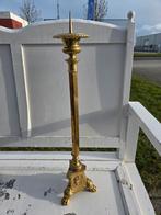 Messing kaarsenstandaard kerk kandelaar barokstijl, Antiek en Kunst, Ophalen, Koper of Brons