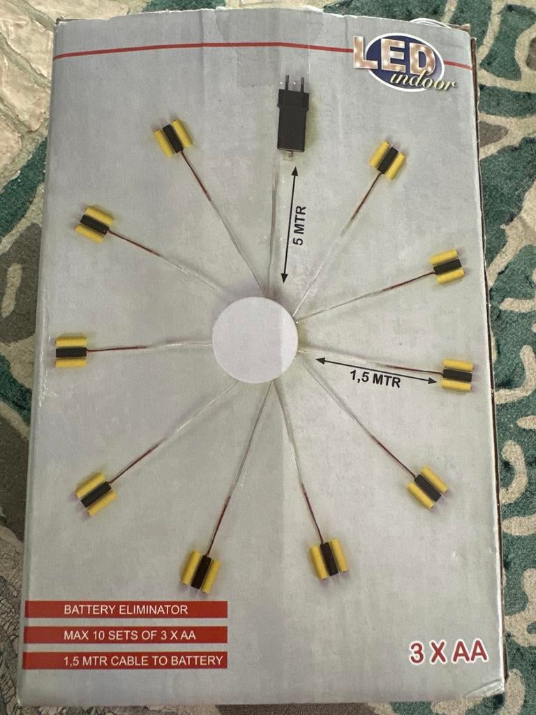 LED indoor batterij eliminator, kerstverlichting, Huis en Inrichting, Lampen | Overige, Nieuw, Ophalen