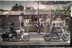 Grote PVC Spandoek Poster Harley Davidson Motor, Ophalen of Verzenden
