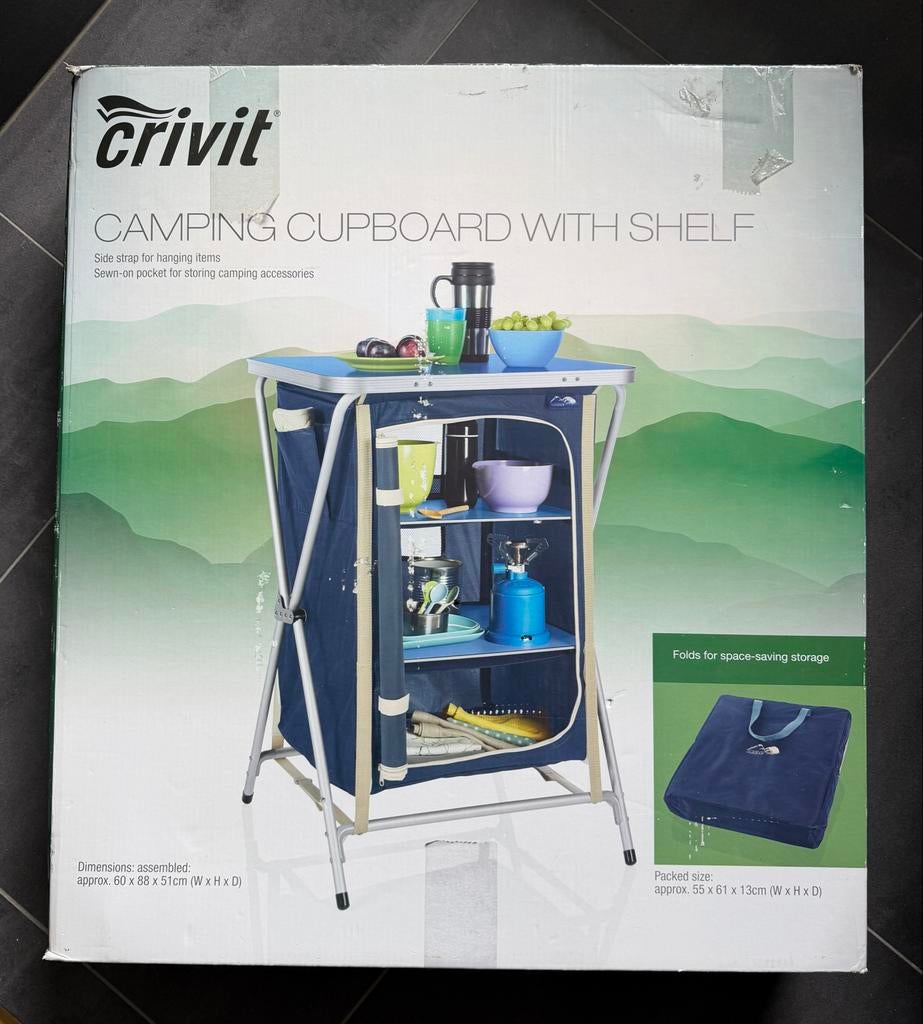 Crivit campingrek met vakken, Ophalen of Verzenden, Zo goed als nieuw