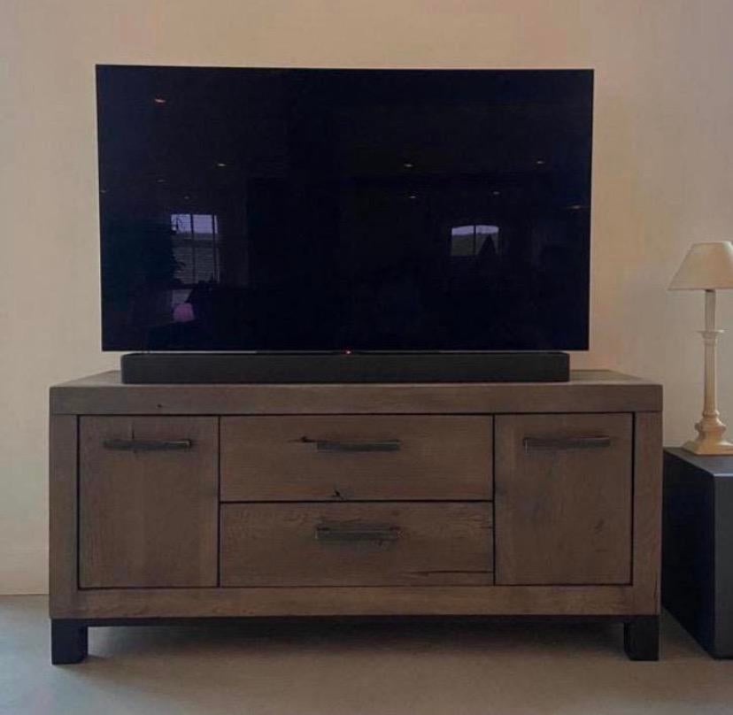 Pronto Hevano TV meubel, 100 tot 150 cm, Eikenhout, Ophalen of Verzenden, Zo goed als nieuw