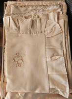 Vintage satijn lakens en kussenslopen set!, Ophalen of Verzenden