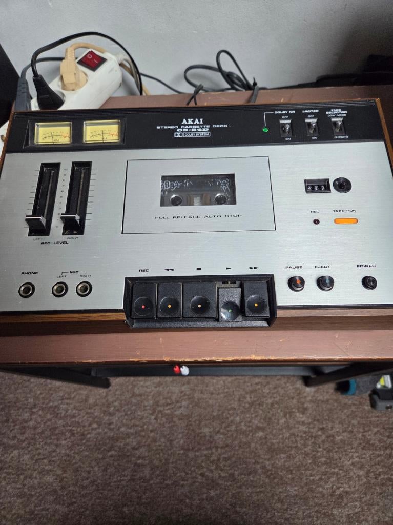 Akai CS-34D Cassettedeck vintage 1978, Ophalen of Verzenden, Enkel, Akai, Tape counter