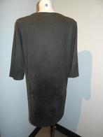 Irie Wash suedine look stretch jurk kaki donker groen L, Irie wash, Verzenden, Maat 42/44 (L), Zo goed als nieuw