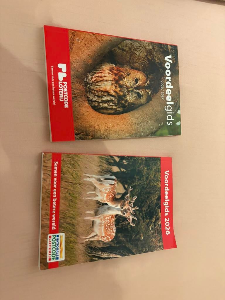 2 voordeelboekje van de postcodeloterij, Tickets en Kaartjes, Eén persoon, Cadeaubon