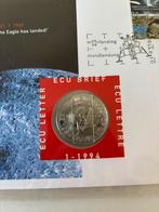 Munt 25 jaar maanlanding ( ecu brief) plus postzegels, Ophalen, Koningin Beatrix, Overige waardes, Losse munt