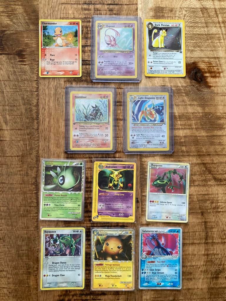 Zeldzame oude Pokemon kaarten collectie, Hobby en Vrije tijd, Verzamelkaartspellen | Yu-gi-Oh!, Ophalen of Verzenden, Zo goed als nieuw