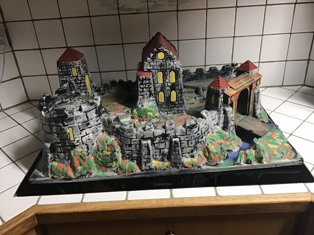 Ridderkasteel in elasteline, Antiek en Kunst, Antiek | Speelgoed, Ophalen of Verzenden