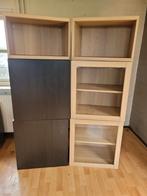 IKEA Besta kasten: boekenplanken, vitrine en dichte kasten, Ophalen, 100 tot 150 cm, Glas, 150 tot 200 cm