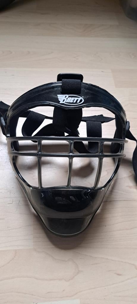 Brett Honkbal/Softbal pitcher Masker - Zwart, Ophalen of Verzenden, Gebruikt, Softbal, Overige typen