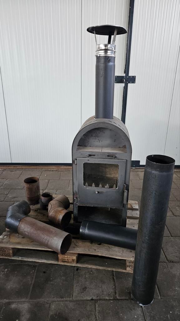 Malmö houtkachel 6kW – goed werkend | compleet, Ophalen, Gebruikt, Houtkachel, Vrijstaand