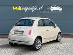 Fiat 500 0.9 TwinAir Lounge *cappuccino *leer *ecc, Voorwielaandrijving, Gebruikt, Zwart, Bruin