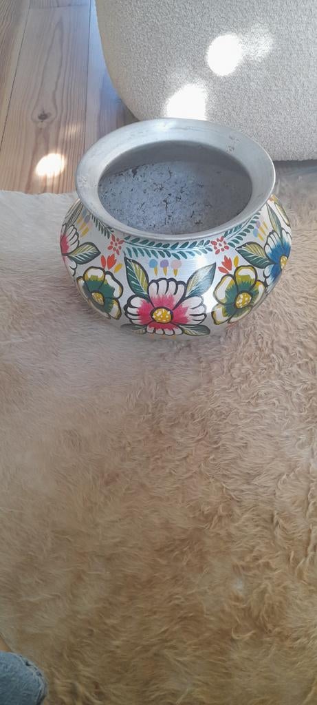 Mooie kleurijke plantenpot, Ophalen of Verzenden