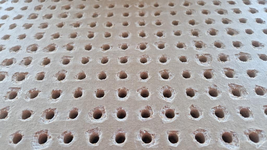 Systeemplafond plaat geperforeerd geluidsabsorberend ( 115 ), Doe-het-zelf en Verbouw, Platen en Panelen, Ophalen, Gebruikt, Minder dan 20 mm