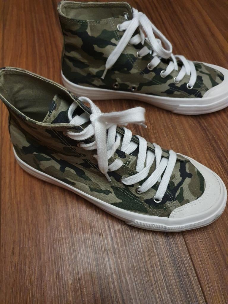 Hoge gympen camouflage print maat 36, Jongen of Meisje, H&M, Schoenen, Ophalen of Verzenden