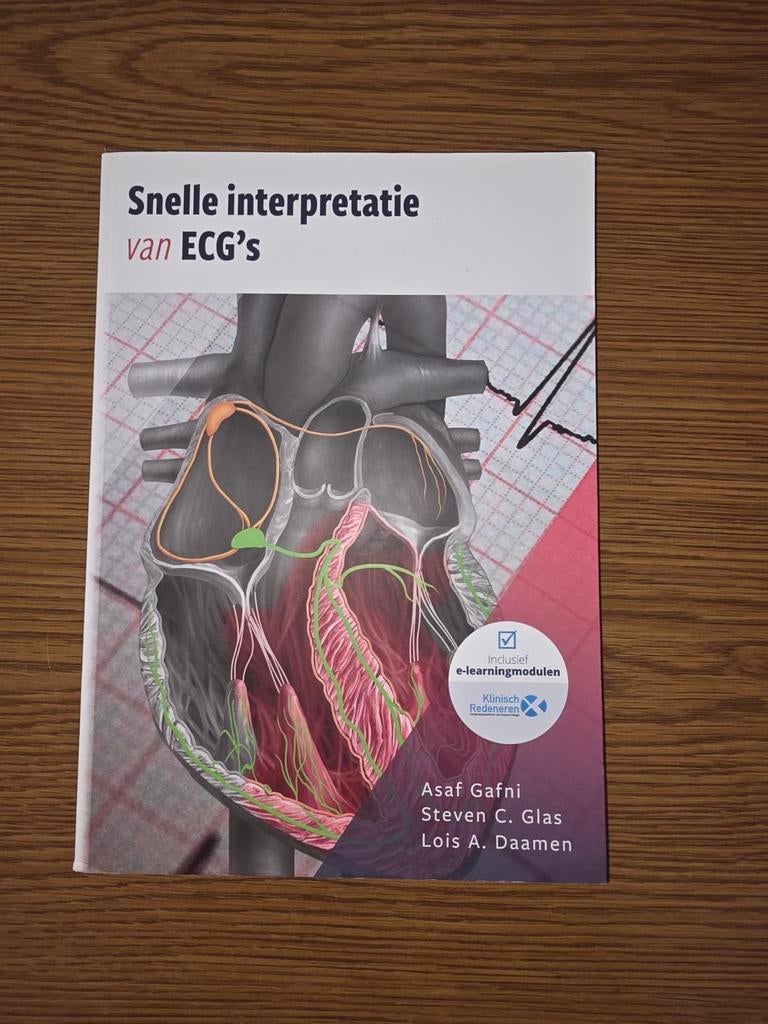Studieboek Snelle interpretatie van ECG's, Boeken, Ophalen of Verzenden, Beta, Nieuw, HBO