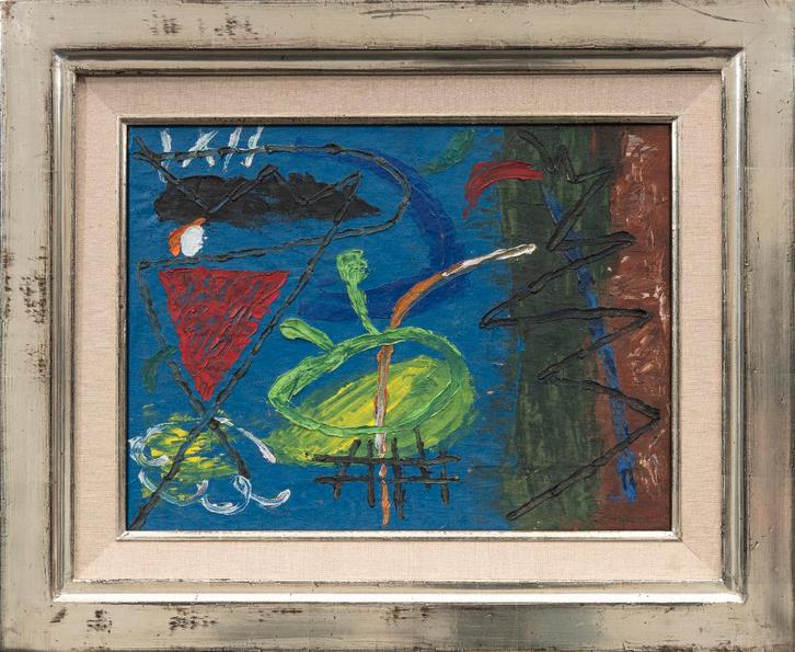 Hans Ittmann 1914-1972==AFGEBEELD in catalogus Weber Art, Antiek en Kunst, Kunst | Schilderijen | Abstract, Ophalen of Verzenden