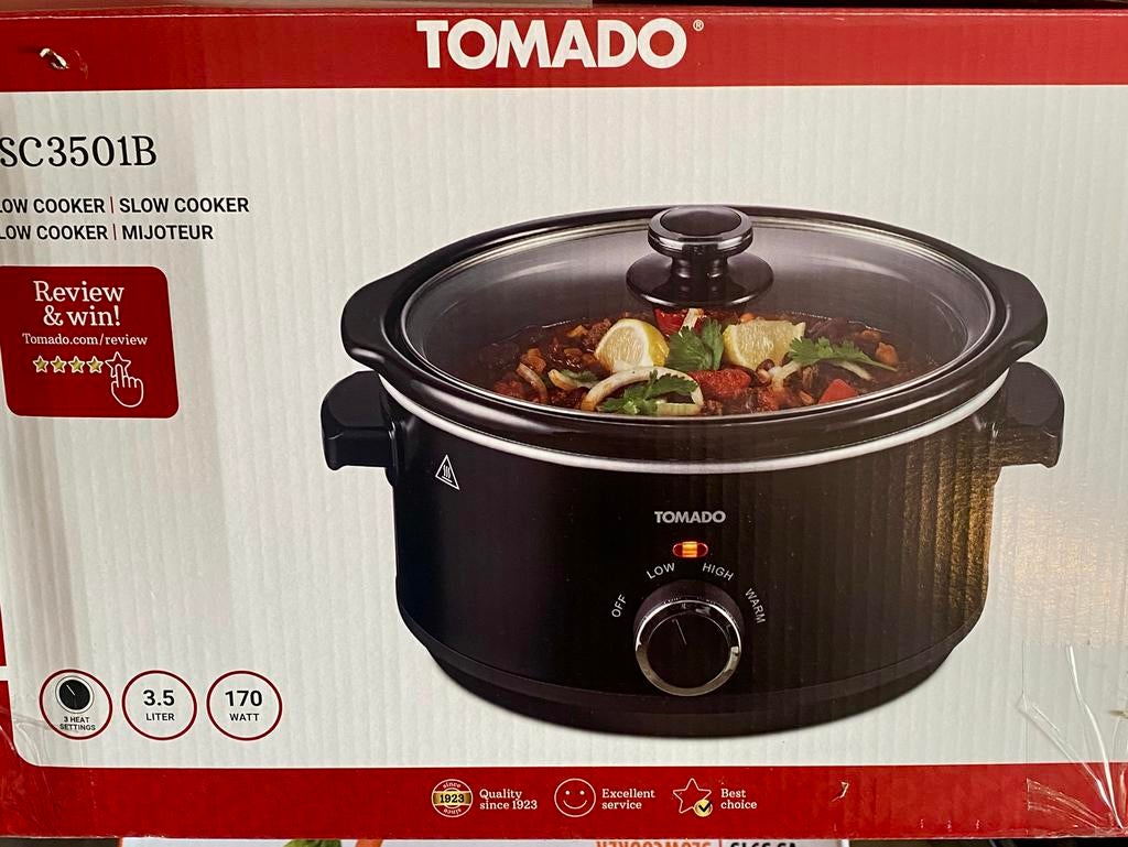 Tomado slowcooker, Witgoed en Apparatuur, Slowcookers, Ophalen of Verzenden, Zo goed als nieuw