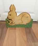 HOUTEN BAK PLANTENBAK MET KONIJN HAAS, Ophalen, Gebruikt