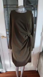 mooie khaki kleur jurk chique model 46, Jurk, Ophalen of Verzenden, Zo goed als nieuw, Groen