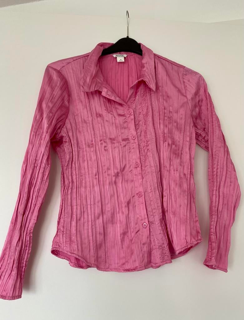 Leuke kreukel blouse, Ophalen of Verzenden, Nieuw, Maat 38/40 (M), Roze