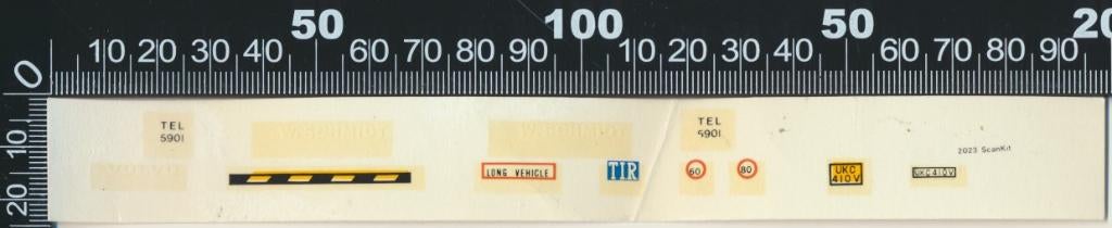 Sticker: Modelbouw Decals -Vrachtwagen, Ophalen of Verzenden, Zo goed als nieuw, Bedrijf of Vereniging