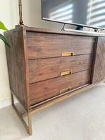 Visgraat tv meubel, Ophalen, Gebruikt, Met deur(en), 150 tot 200 cm