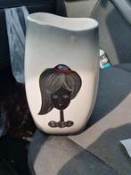 Vaas met gezicht en cirkels, Ophalen of Verzenden