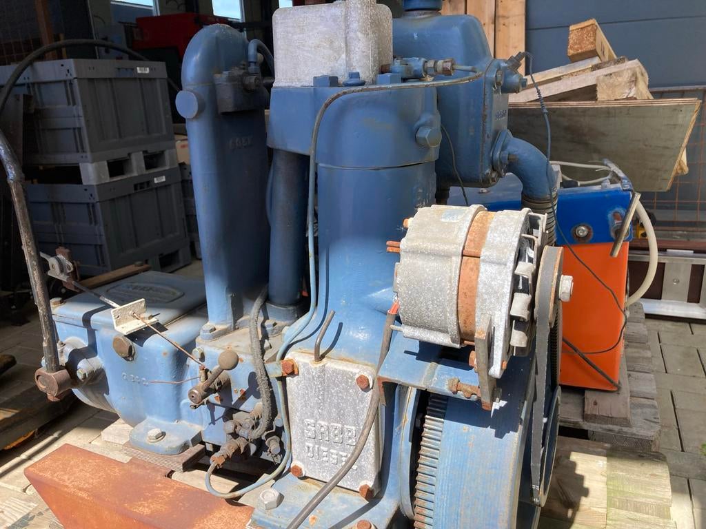 Sabb 1 cilinder dieselmotor 10 pk met keerkoppeling, Ophalen, Gebruikt, Dieselmotor