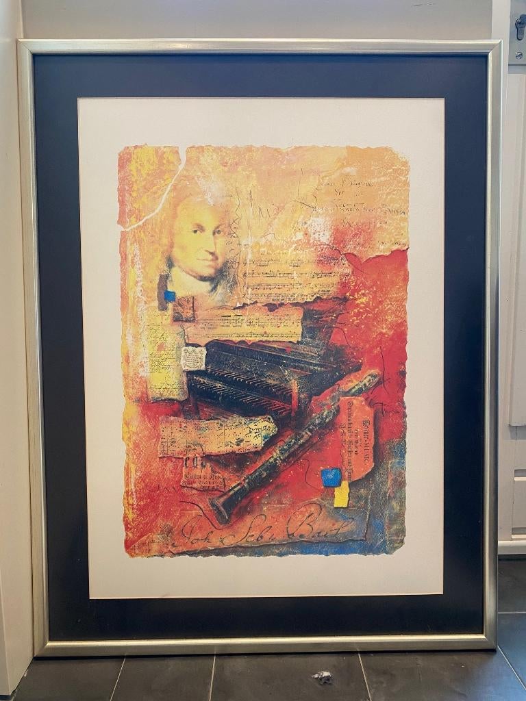 kunstdruk met bekende componisten, Antiek en Kunst, Ophalen