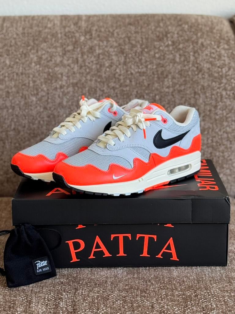 Patta X Nike Air Max 1 Wave - Hyper Crimson colorway, Overige kleuren, Nieuw, Ophalen of Verzenden, Sneakers of Gympen